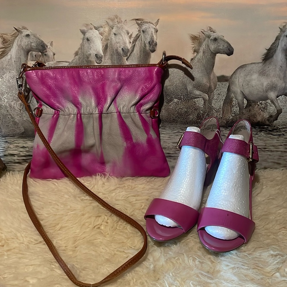 Monserrat de Luca tie dye leather bag